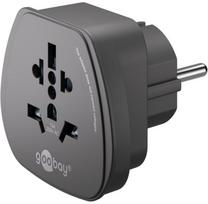 GooBay travel adapter World - Europe, black | 94028