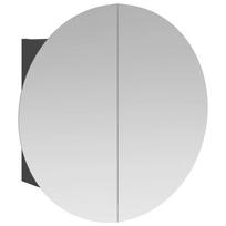 vidaXL Vonios kambario spintelė su veidrodžiu/LED, pilka, 40x40x17,5cm