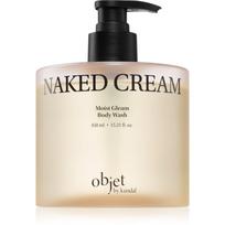 KUNDAL Objet Moist Gleam Body Wash kvapioji dušo želė intensyviai drėkinantis aromatas Naked Cream 450 ml