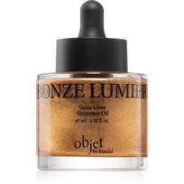 KUNDAL Objet Satin Glow Shimmer Oil žvilgesio suteikiantis aliejus drėkinamojo poveikio atspalvis Bronze Lumier 45 ml