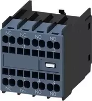 SIEMENS Pagalbinis kontaktų blokas, 2NO + 2NC Paskirstymas: 1NC, 1NC, 1NO, 1NO, dydis S00 ir S0, spyruoklinis gnybtas