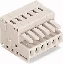 Wago 734-105 Lizdas MCS-MINI Classic 5 kontaktų šviesiai pilkas rastrinis 3,5 mm 734-105