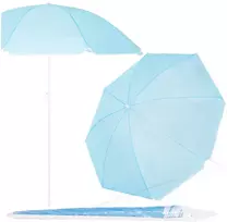 Springos Paplūdimio skėtis UPF50+, reguliuojamo aukščio, mėlynas, 160 cm