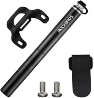 Rockbros JG-PB-004 lengvas dviračio pompa su slėgio matuokliu - juoda