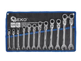 Kombinuotų raktų rinkinys Geko G10337, 8 - 19 mm, 12 vnt.