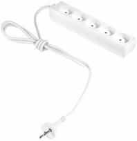 Buitinis ilgintuvas AWTools, AW24610, 3 x 1 mm², 1.5 m, IP20, 5 lizdų