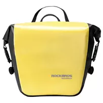 Rockbros AS-003-1Y waterproof bicycle bag with shoulder strap, front/rear mounting, 10-14l – yellow