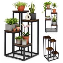 Pastatomas gėlių stovas dekoracijoms, 4 lentynos, Loft stilius, ModernHome
