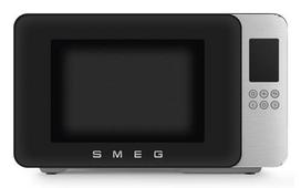 Smeg MOC01BLMEU Combination Microwave Oven + Grill, Matte Black Aluminum, 900 W