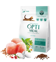 Optimeal™ Visavertis sausas maistas kačiukams – višta 200g. - 4kg. 1.5 kg