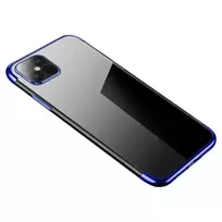 Hurtel OEM Clear Color TPU gel phone case with metallic frame for Samsung Galaxy S22 Ultra (S908) black