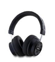 Adapteris DKNY - DKNY PU Leather Checkered Pattern Wireless Headphone Black