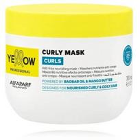 AlfaParf Milano Yellow Professional Curls Mask intensyviai drėkinanti kaukė banguotiems / garbanotiems plaukams - 300 ml.
