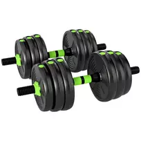 SPORTNOW reguliuojamas svarmenų rinkinys 20 KG hantelių rinkinys hanteliai štangos svarmenų rinkinys jėgos treniruotėms