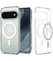 Skaidrus (Baltas) dėklas Google Pixel 11 Pro telefonui "Spigen Ultra Hybrid Magsafe"