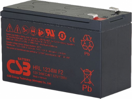 Battery 12V 9Ah 34W Pb F2 CSB-HRL1234W | 4772081010495