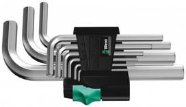 L-raktų šešiakampių komplektas 950/9SM, Wera