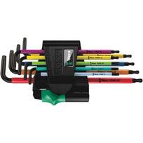 L-raktų komplektas TORX 967 SPKL, Wera