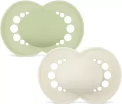 MAM – Original Silk čiulptukai, 2 vnt. pakuotė – žali – 16–36 mėnesių