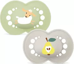 MAM – Originalūs šilkiniai čiulptukai – neutralūs – 6–16 mėn.