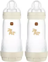 MAM – „Easy Start“ buteliukas nuo dieglių – neutralus – 320 ml, 2 vnt.