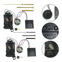 Quartz Music Chime Box Battery Powered Movement Clock Panels juoda