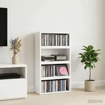 CD saugojimo stovas 4 vnt. Balta 40 x 17 x 17 cm