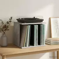 Vinilo įrašų saugojimas Betono pilka 42 x 33 x 36 cm