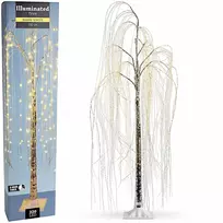 KOOPMAN DEKORATYVINIS MEDELIS GLUOSNIS 220 LED AUKŠTIS 150CM LAIKMATIS SIDABRINIS 140822