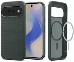 Dėklas SPIGEN LIQUID AIR MAG MAGSAFE GOOGLE PIXEL 11 PRO XL ABYSS Žalias