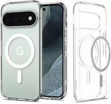 Dėklas SPIGEN ULTRA HYBRID MAG MAGSAFE GOOGLE PIXEL 11 PRO SKAIDRUS/Baltas