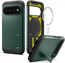 SPIGEN TOUGH ARMOR MAG MAGSAFE DĖKLAS GOOGLE PIXEL 11 PRO ABYSS Žalias