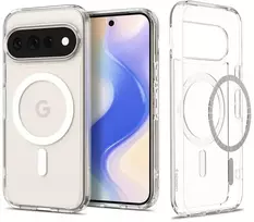 Dėklas SPIGEN ULTRA HYBRID MAG MAGSAFE GOOGLE PIXEL 11 PRO XL SKAIDRUS/Baltas