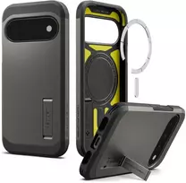 Dėklas SPIGEN TOUGH ARMOR MAG MAGSAFE GOOGLE PIXEL 11 GUNMETAL