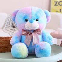 Cute rendered teddy bear doll plush toy bear hug bear doll rag doll for girlfriend birthday gift 35cm（0.4kg） pink