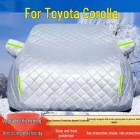 Toyota Corolla All-Weather Car Cover: Sun, Rain, Snow, Frost, Hail, and Heat Protection. Thickened hail protection, all-season white