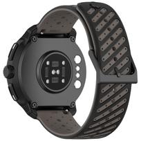 Two-Tone Silicone Strap 22mm For Suunto RACE 2 S/Run/Ocean/Vertical Replacement Band For Suunto 5 9 Peak Pro Wristband Bracelet 22mm juoda pilka spalva