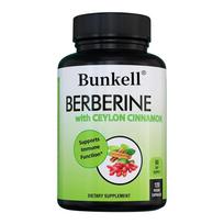 Berberino hidrochloridas 1200 mg, su ekologišku Ceilono cinamonu - 120 kapsulių 120 Capsules