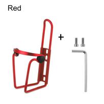 Adjustable Bracket Aluminum Alloy Water Bottle Holder Drink Rack Bottles Storage Bicycle Cup Holder raudona