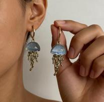 Bohemian Personalized Metal Large Lobster Earrings for Women Ladies Marine Creatures Vacation Travel Earrings Jewelry Wholesale brown