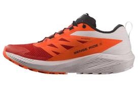 Salomon Sense Ride 5 'Lunar Rock Fiery Red' 42 gray