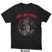 Them Dirty Roses Hands Skeleton T-Shirt L brown