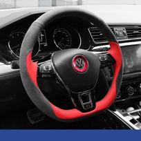 Suedas VOLKSWAGEN VW ID3 ID4 X CC Tiguan Magotan Golf T-Roc Passat Pasidaryk pats Rankinis siuvimas Automobilio vairo užvalkalas Automobilio priedai mj2