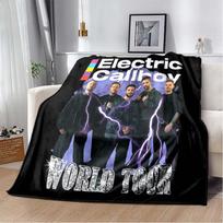 Elektrinio Callboy grupės pliušinis pledas, Roko ir Roll muzikos gerbėjams, Tinka svetainei ir miegamajam, Šiltas ir minkštas. 100x150cm