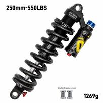 EVOSID Hydraulic Rear Shock Absorber for Off-Road Mountain Bike & Electric Scooter 550 lbs black