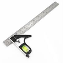 12 Inch Combination Square Stainless Steel Spirit Level Aluminum Measuring Tool for Woodworking 1