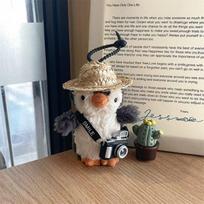 Animacinis mielas pingvinas pliušinis lėlės žaislas Raktų pakabukas Krepšio pakabinamas papuošalas Kuprinės pakabukas Mergaitiška raktų pakabukė Kalėdų Gimtadienio dovana as the picture black