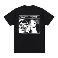 Daft Punk Vintage T-shirt French Electronic Music Clothing T Shirt New Tee Tshirt Womens Tops S juoda