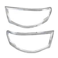 Automobilio priedai Išorės komponentai Dekoratyvinis priekinio žibinto dangtelis Mitsubishi L200 Triton 2007 2008 2009 2010 2011 2012 2013 2014 Chrome white