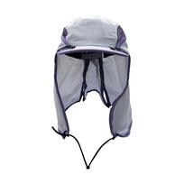 5 Panel Sun Visor Flap Hat Quick Dry Sun Protection Hat New Fishing Cap  Outdoor violetinė